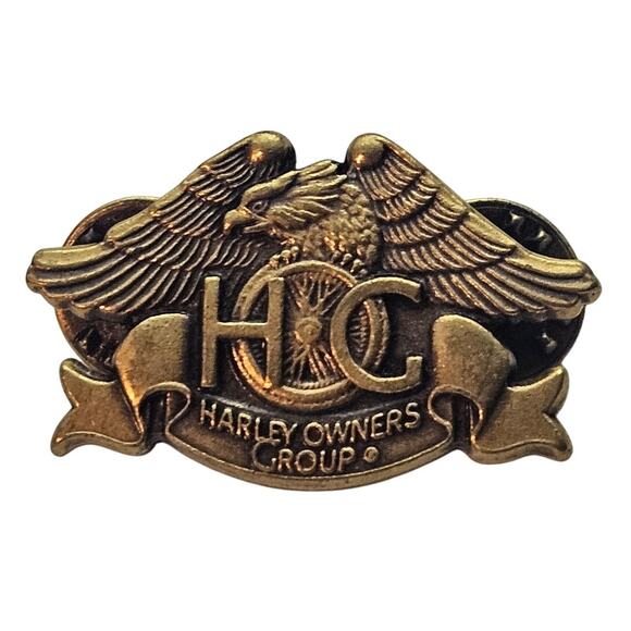 1993 Harley Davidson HOG Harley Owners Group Vest Hat Pinback Pin - Picture 1 of 2